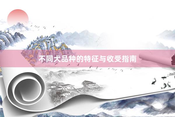 不同犬品种的特征与收受指南